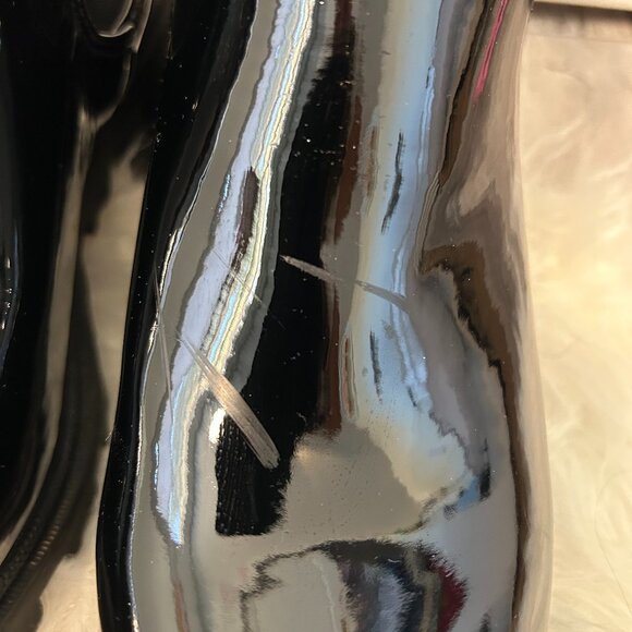 JUSTFAB Womans Black Heeled Boots SIZE 10 E - Picture 3 of 7